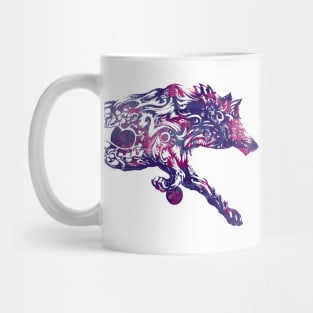 Cyberpunk wolf Mug